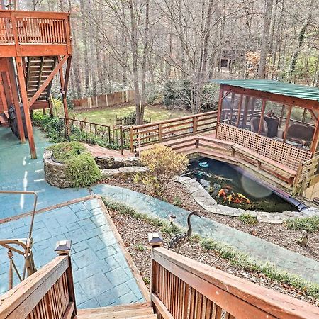 Asheville Mountain Getaway With Patio And Koi Pond! Exterior foto