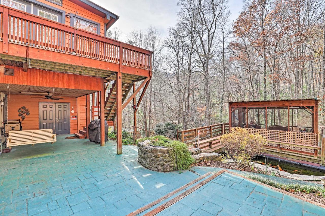 Asheville Mountain Getaway With Patio And Koi Pond! Exterior foto